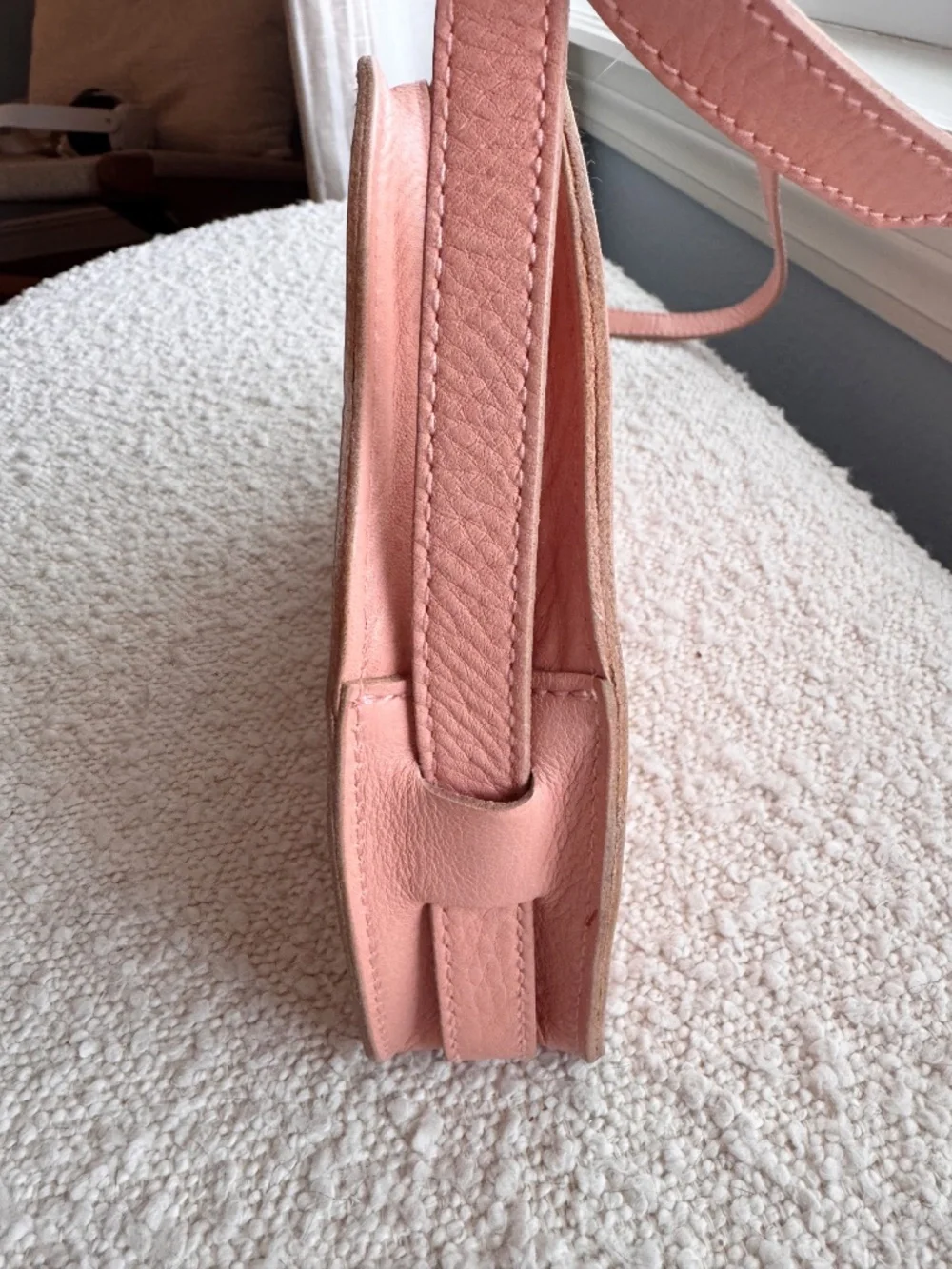 Madewell Simple Half-Moon Crossbody Bag in Light Blossom